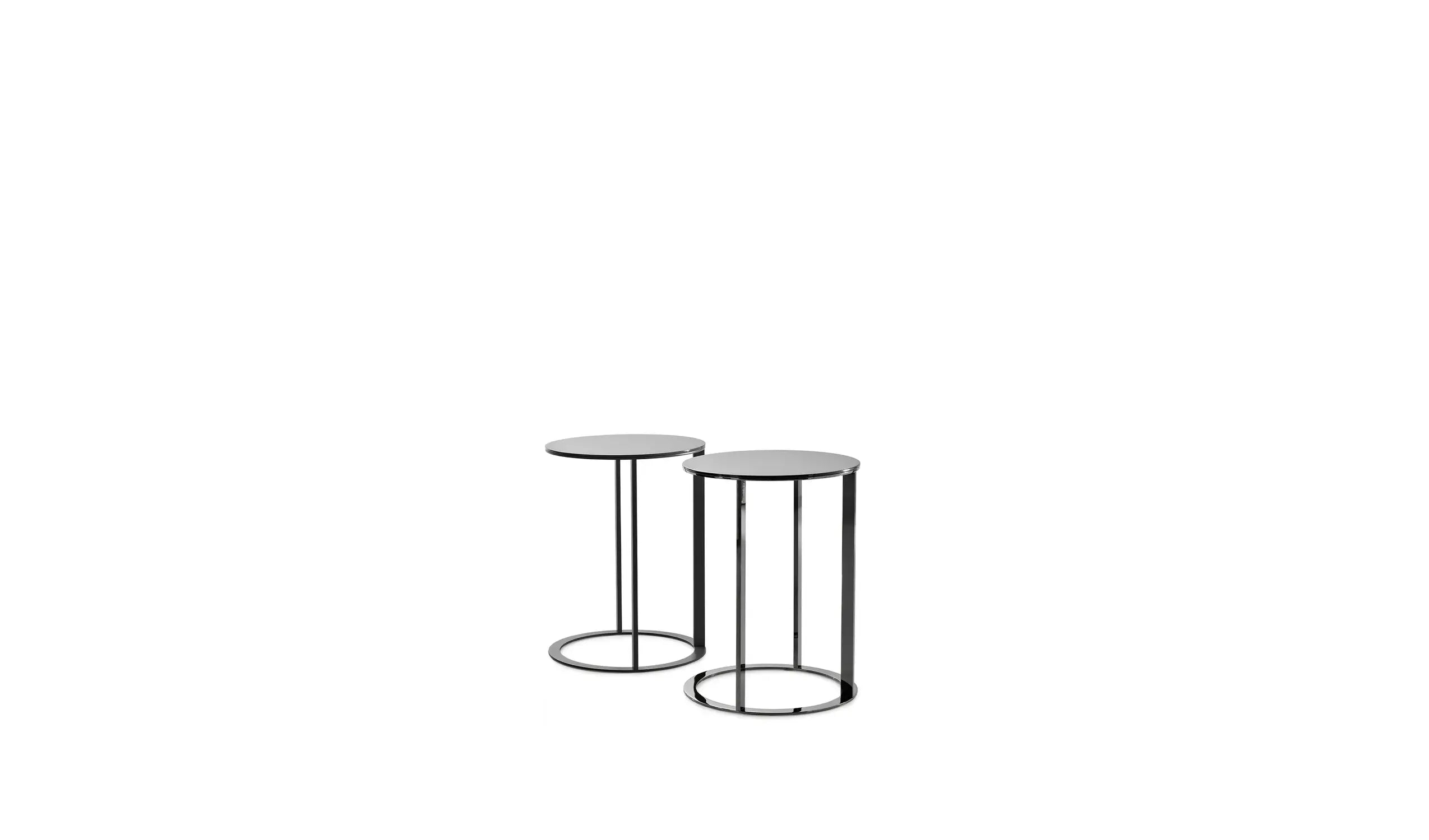 Frank Small table cm Ø 35 (black chromed frame)